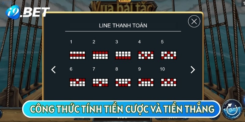 Cách tính tiền thắng, thua trong Nổ hũ Pirate King theo công thức